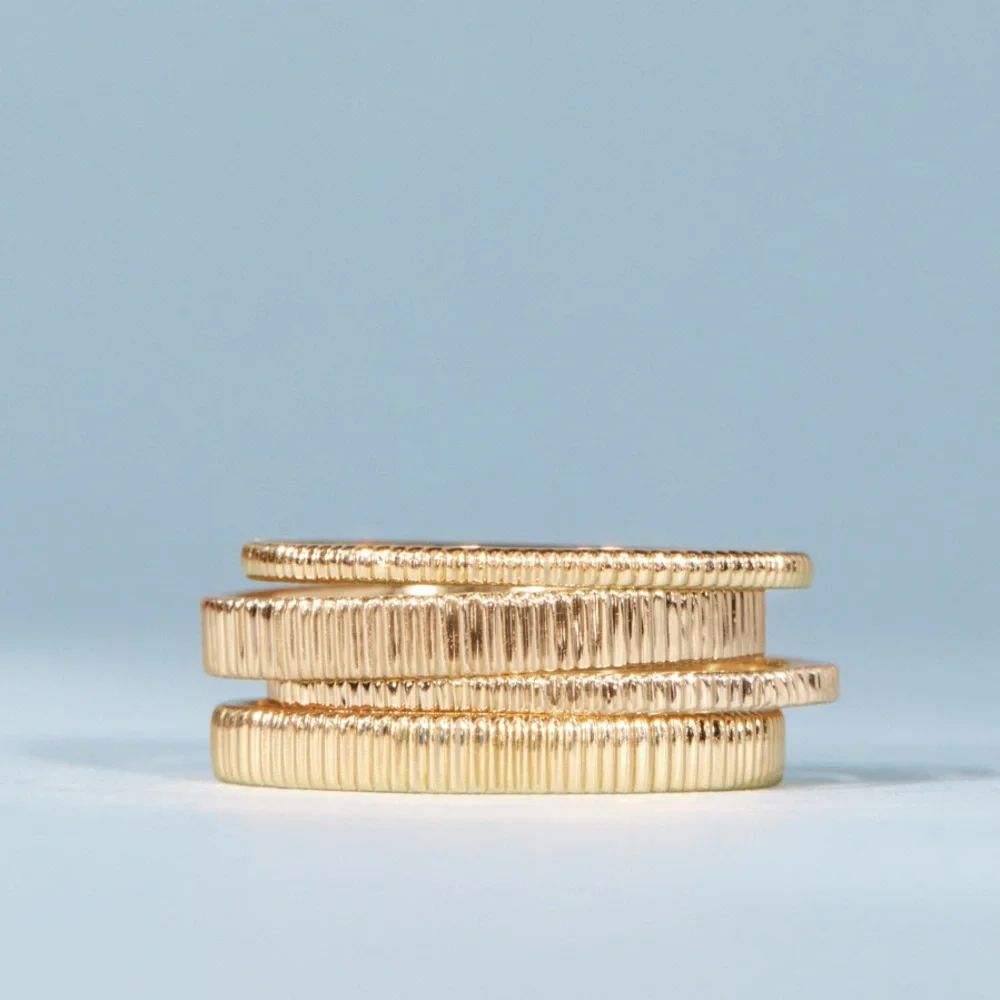 Catbird Jewelry Petite Gold Fountain Ring - Picture 10 of 16